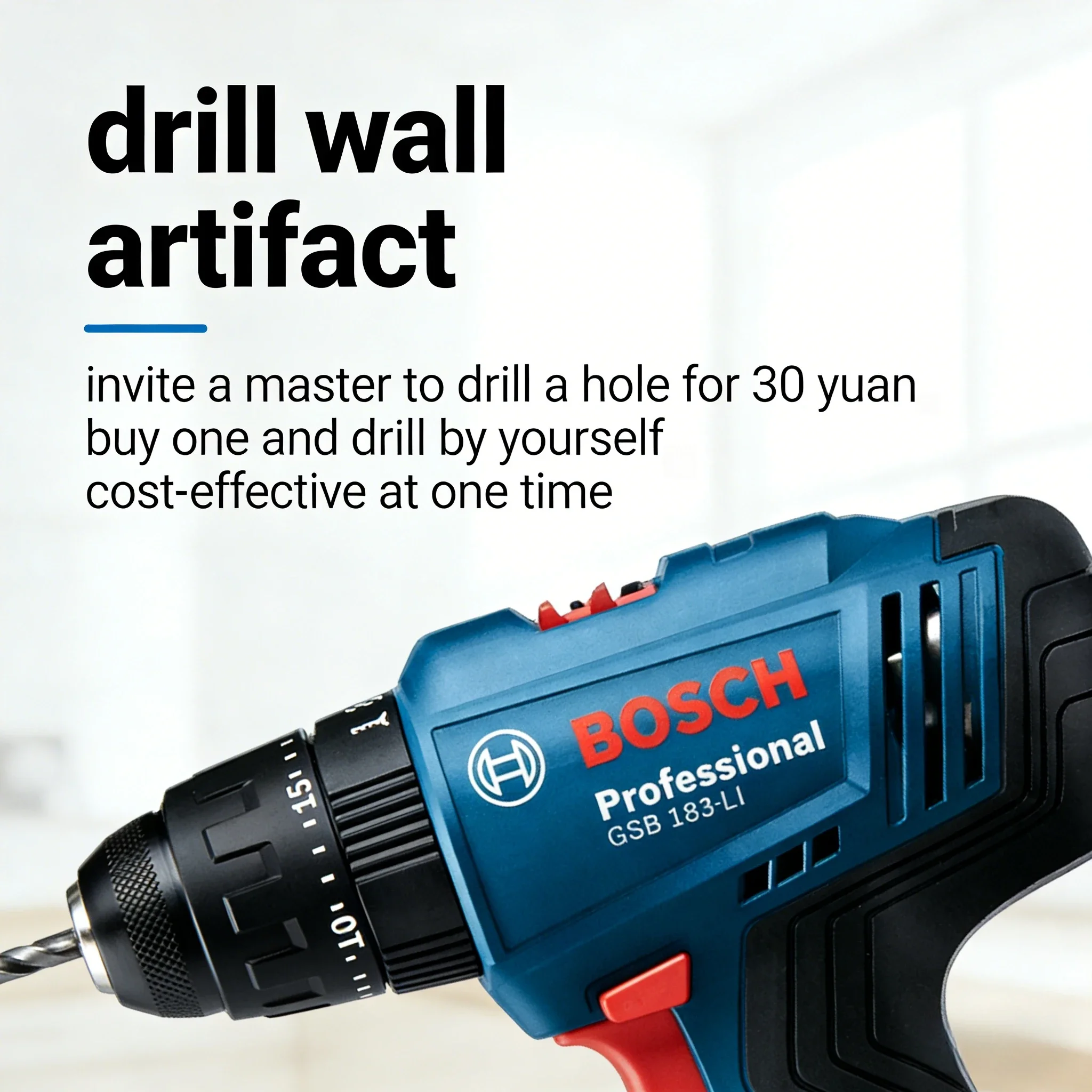 Bosch Drill Gsb 18V - สว่านกระแทกไร้สาย Bosch GSB183-LI 18V แรงบิดสูง ไขควงไฟฟ้า