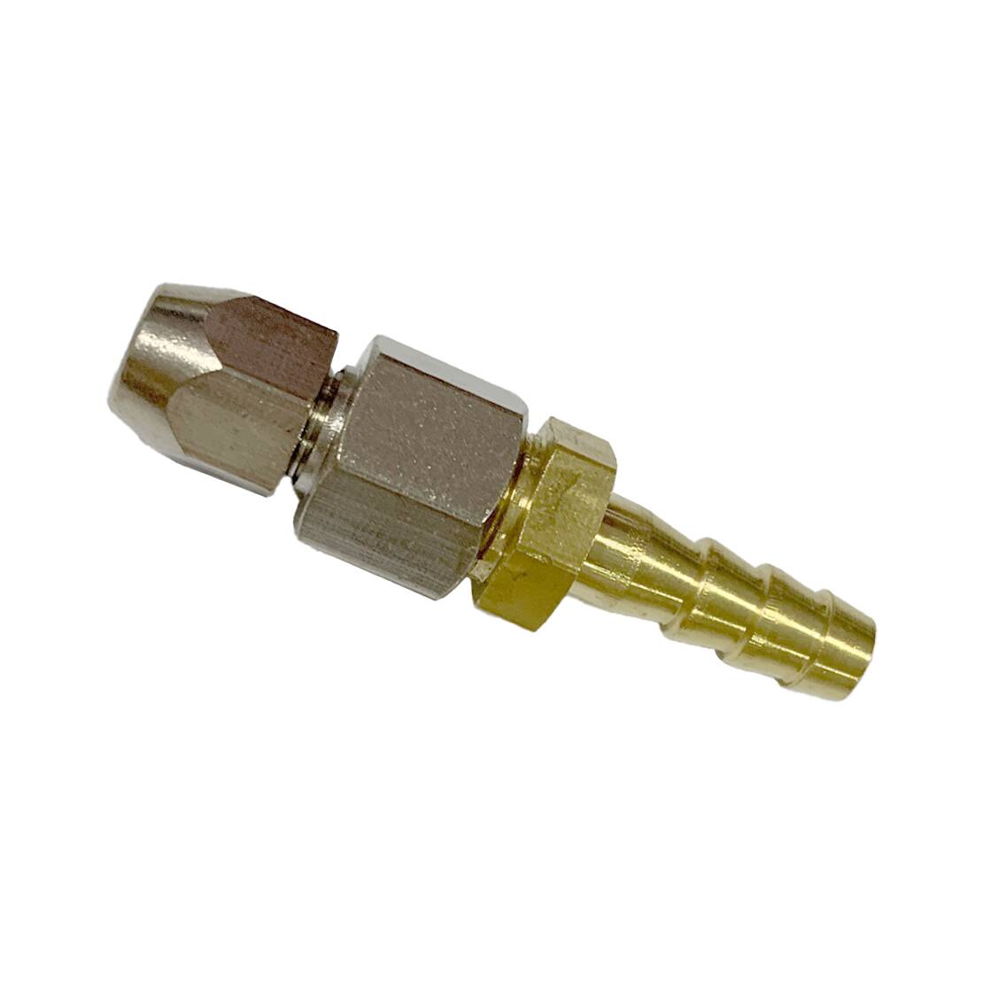Compression Fitting Brass - ข้อต่อสายยางแบบบีบอัดทองเหลือง ขนาด 4 มม. ถึง 6