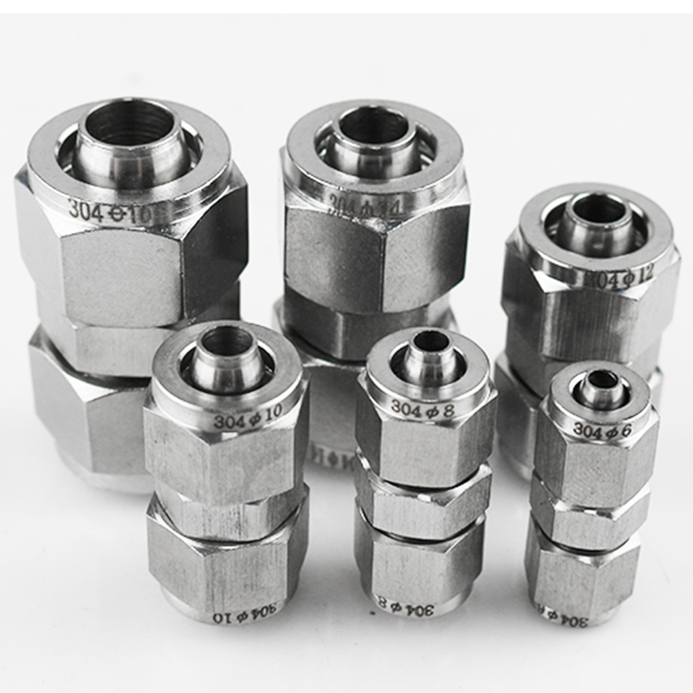 304สแตนเลส Pneumatic Joint ท่อ - Compression Fitting Brass บทวิจารณ์และราคา